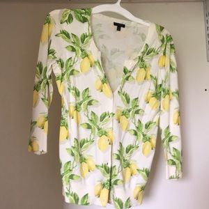 Lemon print cardigan